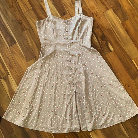 eva mendes for New York & Company Dresses & Skirts - Eva Mendes NYnCO Floral Button Down Flare Dress